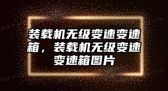 裝載機(jī)無(wú)級(jí)變速變速箱，裝載機(jī)無(wú)級(jí)變速變速箱圖片