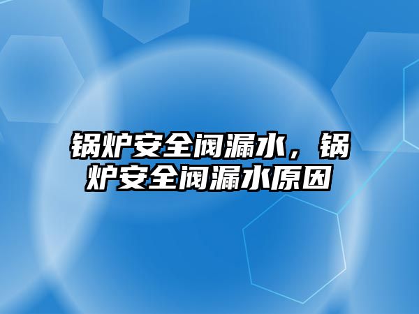 鍋爐安全閥漏水，鍋爐安全閥漏水原因