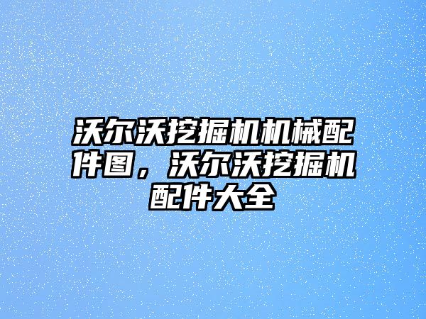 沃爾沃挖掘機機械配件圖，沃爾沃挖掘機配件大全