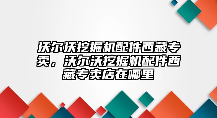 沃爾沃挖掘機配件西藏專賣，沃爾沃挖掘機配件西藏專賣店在哪里