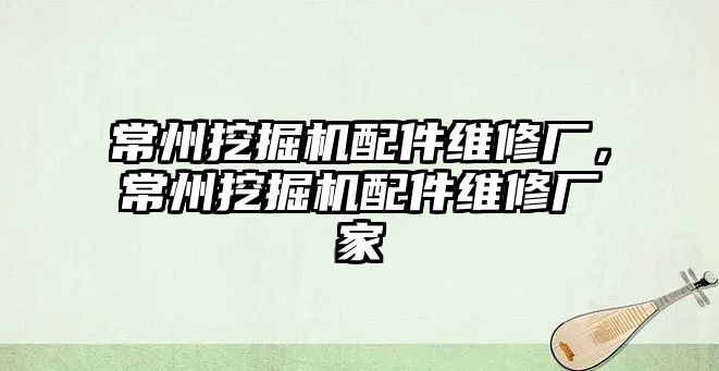 常州挖掘機配件維修廠，常州挖掘機配件維修廠家