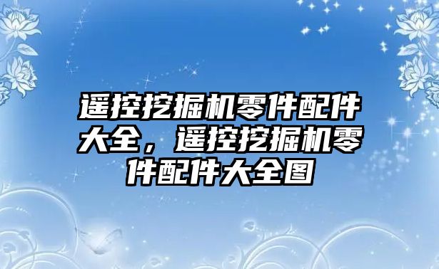 遙控挖掘機零件配件大全，遙控挖掘機零件配件大全圖