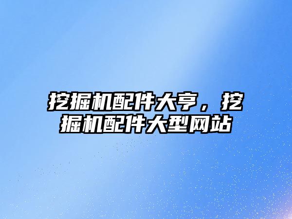 挖掘機配件大亨，挖掘機配件大型網(wǎng)站