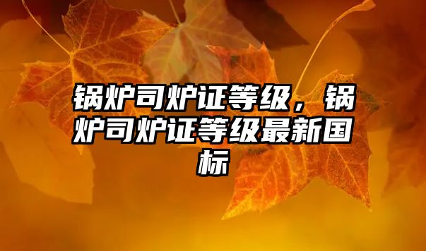 鍋爐司爐證等級(jí)，鍋爐司爐證等級(jí)最新國標(biāo)