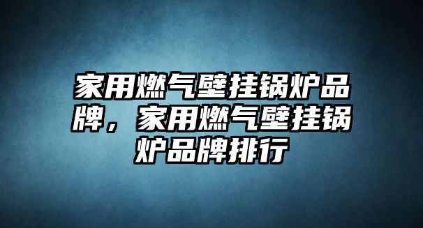 家用燃氣壁掛鍋爐品牌，家用燃氣壁掛鍋爐品牌排行