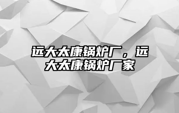 遠(yuǎn)大太康鍋爐廠，遠(yuǎn)大太康鍋爐廠家