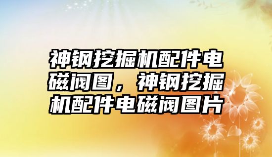 神鋼挖掘機配件電磁閥圖，神鋼挖掘機配件電磁閥圖片