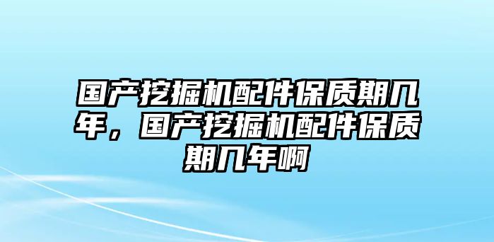 國產(chǎn)挖掘機(jī)配件保質(zhì)期幾年，國產(chǎn)挖掘機(jī)配件保質(zhì)期幾年啊