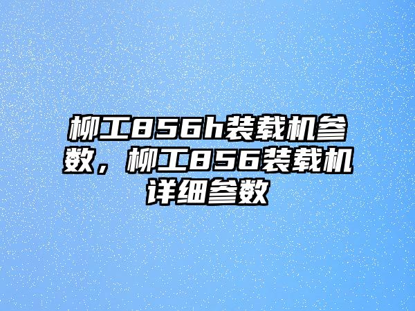 柳工856h裝載機(jī)參數(shù)，柳工856裝載機(jī)詳細(xì)參數(shù)