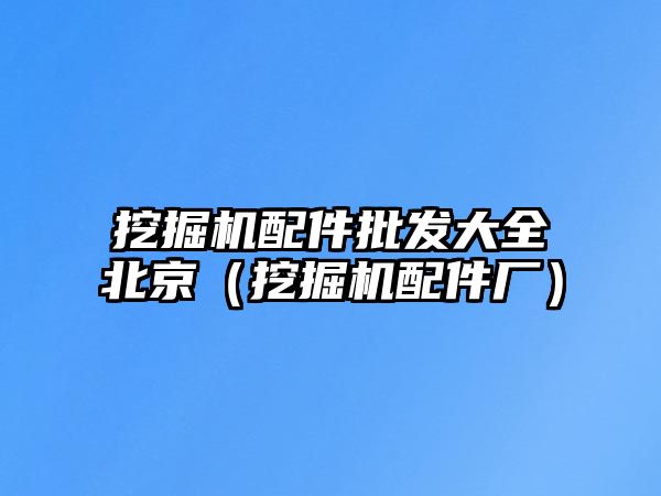 挖掘機(jī)配件批發(fā)大全北京（挖掘機(jī)配件廠）