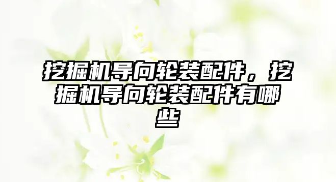 挖掘機(jī)導(dǎo)向輪裝配件，挖掘機(jī)導(dǎo)向輪裝配件有哪些