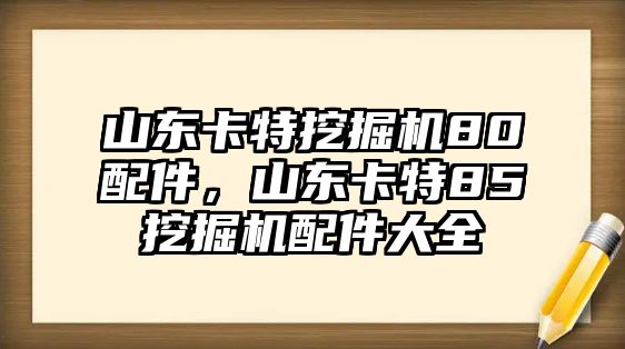 山東卡特挖掘機(jī)80配件，山東卡特85挖掘機(jī)配件大全