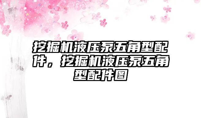 挖掘機(jī)液壓泵五角型配件，挖掘機(jī)液壓泵五角型配件圖