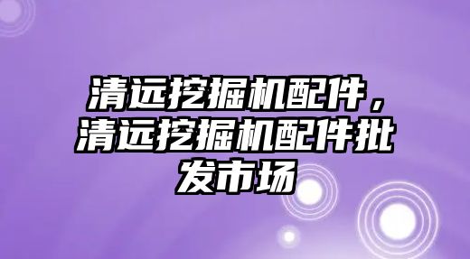 清遠挖掘機配件，清遠挖掘機配件批發(fā)市場