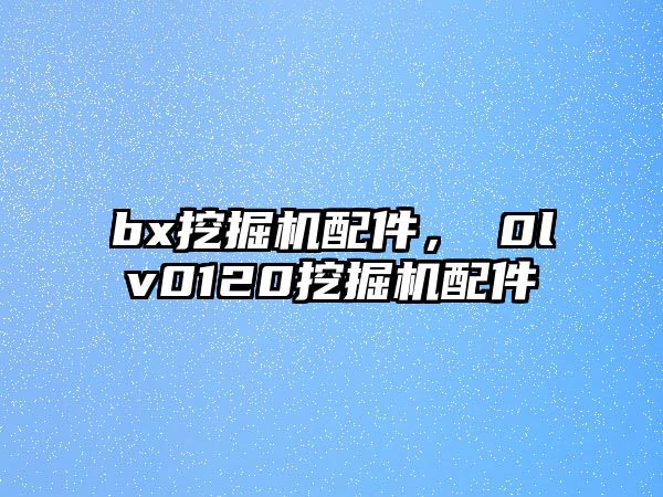 bx挖掘機配件，ⅴ0lv0120挖掘機配件