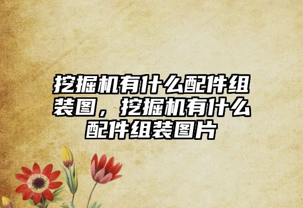 挖掘機有什么配件組裝圖，挖掘機有什么配件組裝圖片