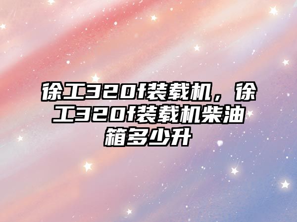 徐工320f裝載機，徐工320f裝載機柴油箱多少升