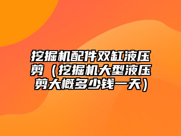 挖掘機(jī)配件雙缸液壓剪（挖掘機(jī)大型液壓剪大概多少錢(qián)一天）