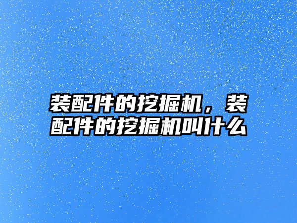 裝配件的挖掘機，裝配件的挖掘機叫什么