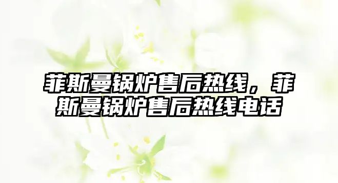 菲斯曼鍋爐售后熱線，菲斯曼鍋爐售后熱線電話