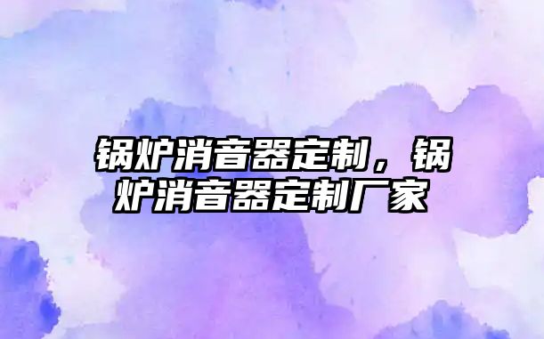 鍋爐消音器定制，鍋爐消音器定制廠家