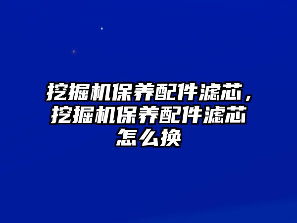 挖掘機(jī)保養(yǎng)配件濾芯，挖掘機(jī)保養(yǎng)配件濾芯怎么換