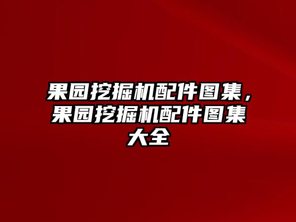 果園挖掘機(jī)配件圖集，果園挖掘機(jī)配件圖集大全