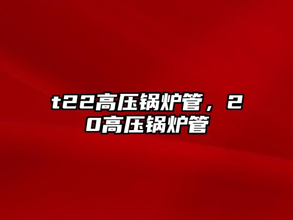 t22高壓鍋爐管，20高壓鍋爐管