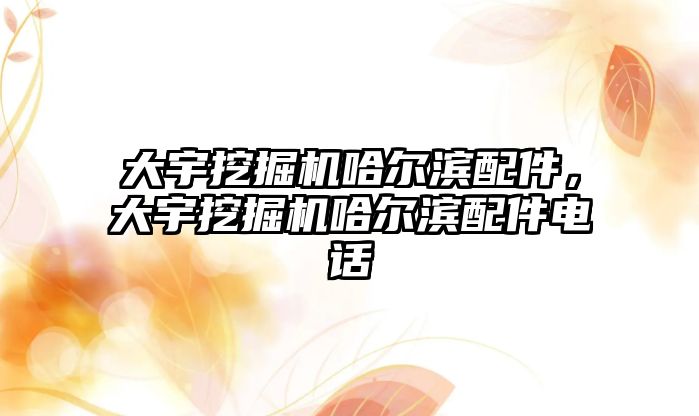 大宇挖掘機哈爾濱配件，大宇挖掘機哈爾濱配件電話