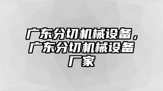 廣東分切機械設(shè)備，廣東分切機械設(shè)備廠家