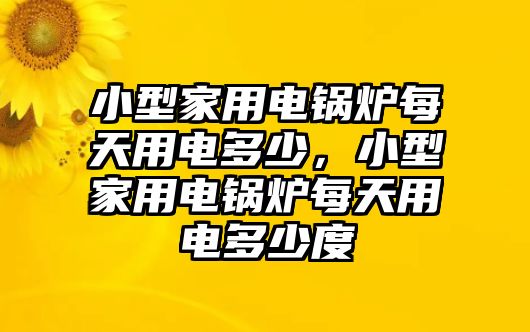 小型家用電鍋爐每天用電多少，小型家用電鍋爐每天用電多少度