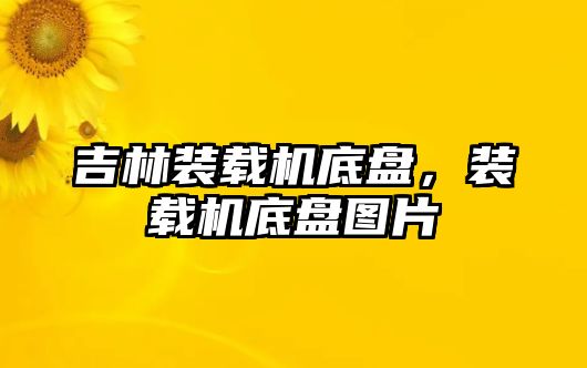 吉林裝載機底盤，裝載機底盤圖片