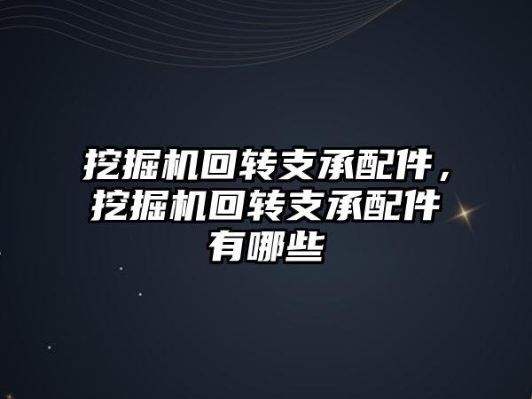 挖掘機回轉(zhuǎn)支承配件，挖掘機回轉(zhuǎn)支承配件有哪些