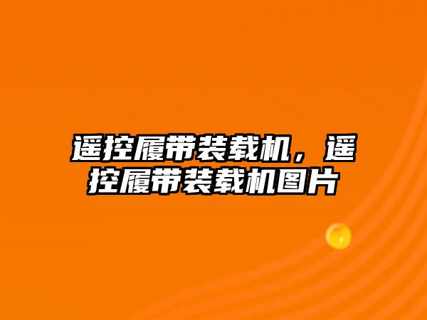 遙控履帶裝載機，遙控履帶裝載機圖片