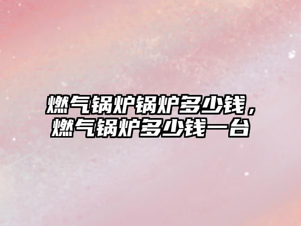 燃?xì)忮仩t鍋爐多少錢(qián)，燃?xì)忮仩t多少錢(qián)一臺(tái)