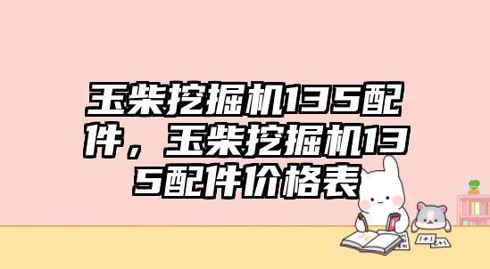 玉柴挖掘機(jī)135配件，玉柴挖掘機(jī)135配件價(jià)格表