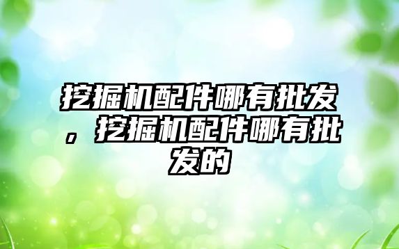 挖掘機配件哪有批發(fā)，挖掘機配件哪有批發(fā)的