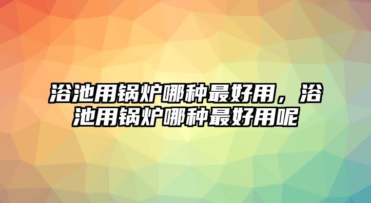 浴池用鍋爐哪種最好用，浴池用鍋爐哪種最好用呢