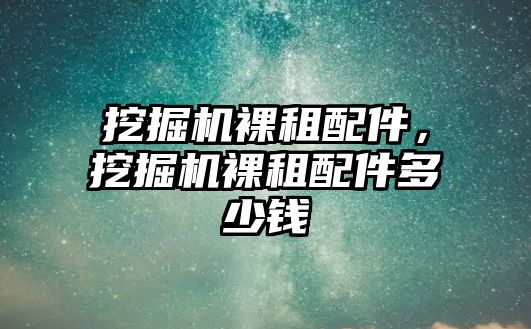 挖掘機裸租配件，挖掘機裸租配件多少錢