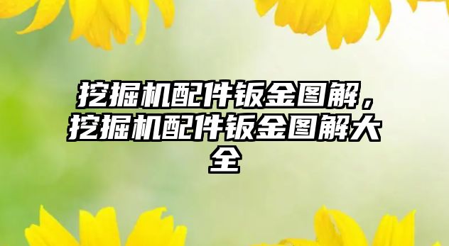 挖掘機配件鈑金圖解，挖掘機配件鈑金圖解大全