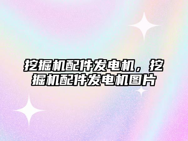 挖掘機配件發(fā)電機，挖掘機配件發(fā)電機圖片