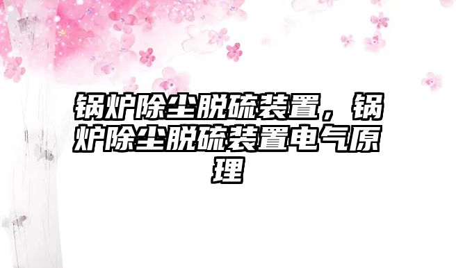 鍋爐除塵脫硫裝置，鍋爐除塵脫硫裝置電氣原理