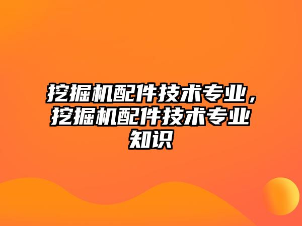 挖掘機(jī)配件技術(shù)專業(yè)，挖掘機(jī)配件技術(shù)專業(yè)知識