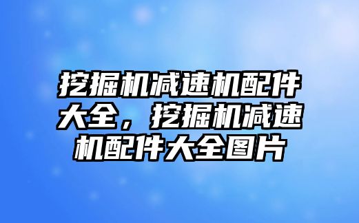 挖掘機減速機配件大全，挖掘機減速機配件大全圖片