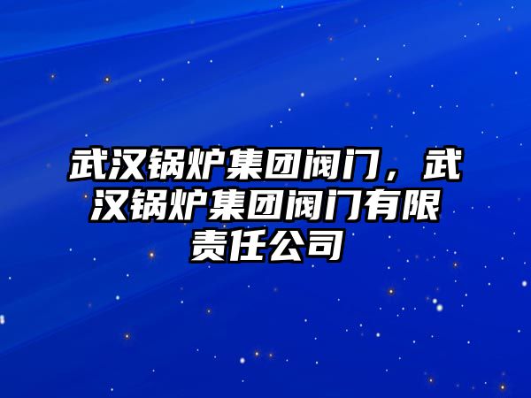 武漢鍋爐集團(tuán)閥門，武漢鍋爐集團(tuán)閥門有限責(zé)任公司