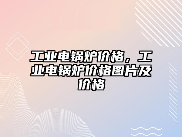 工業(yè)電鍋爐價格，工業(yè)電鍋爐價格圖片及價格