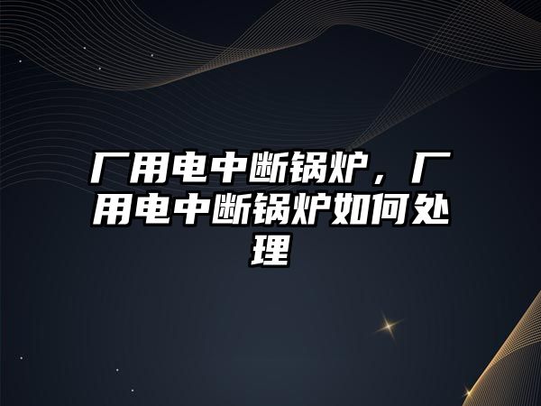 廠用電中斷鍋爐，廠用電中斷鍋爐如何處理