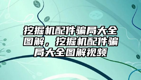 挖掘機配件騙局大全圖解，挖掘機配件騙局大全圖解視頻