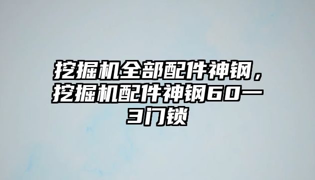 挖掘機(jī)全部配件神鋼，挖掘機(jī)配件神鋼60一3門鎖