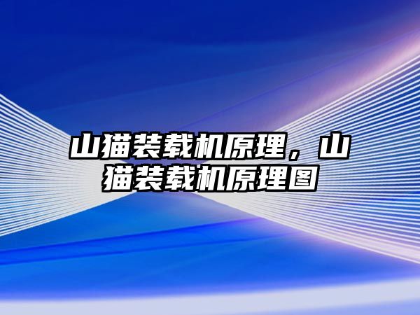 山貓裝載機原理，山貓裝載機原理圖